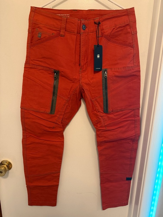 G-Star Other - Men's G-Star Zip Pocket 3D Skinny Jeans Rooibos Tea Orange w 33 l 32